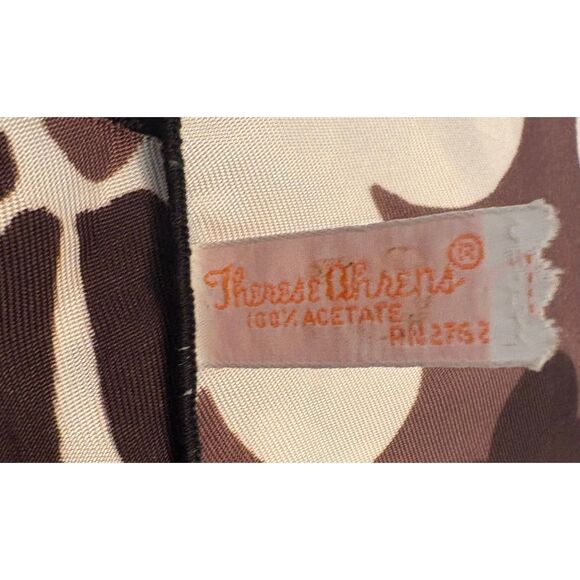 Vintage Therese Ahrens MOD Groovy Flower Scarf 60s Retro Large - Picture 4 of 4